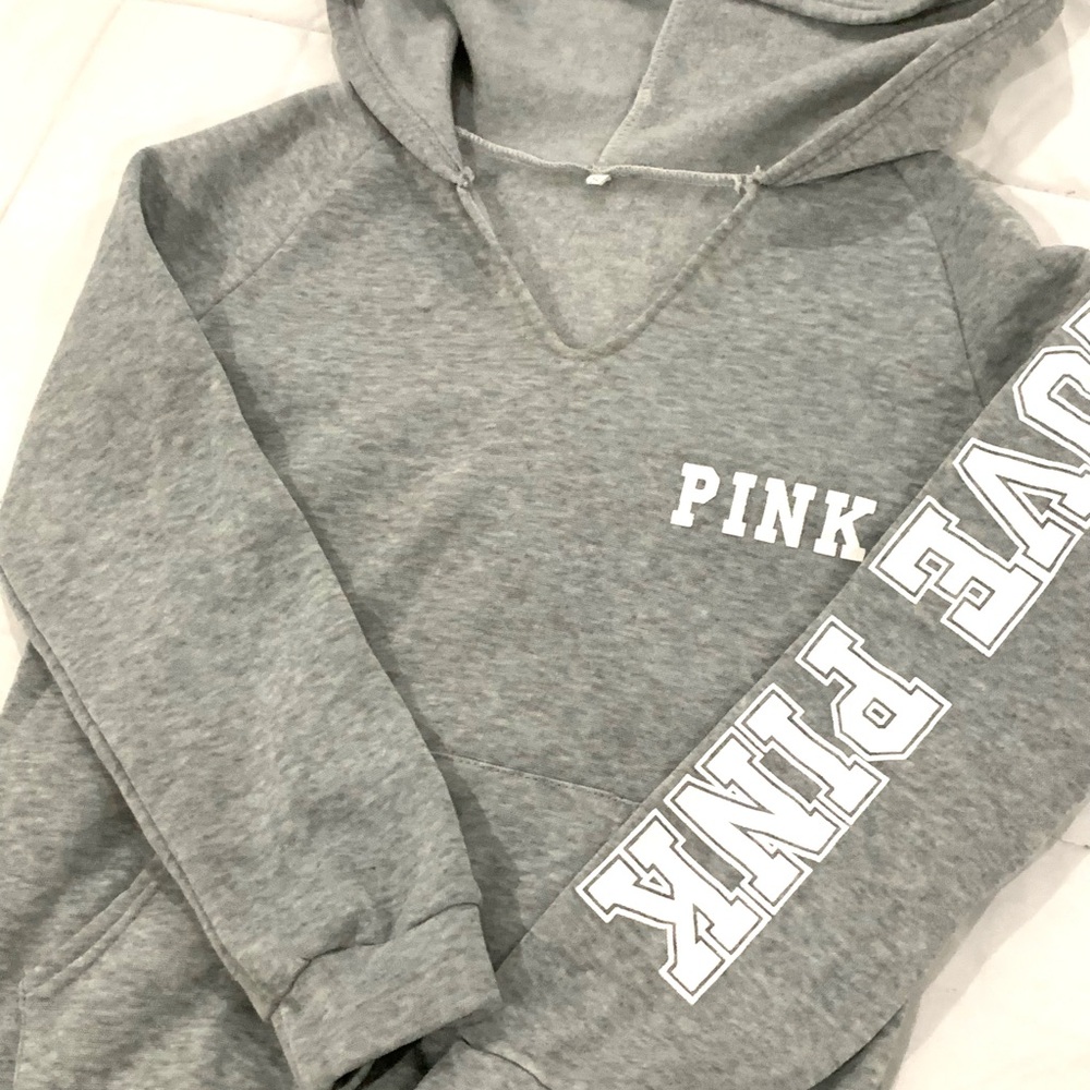 Victoria's Secret Gray Hoodie Sweater